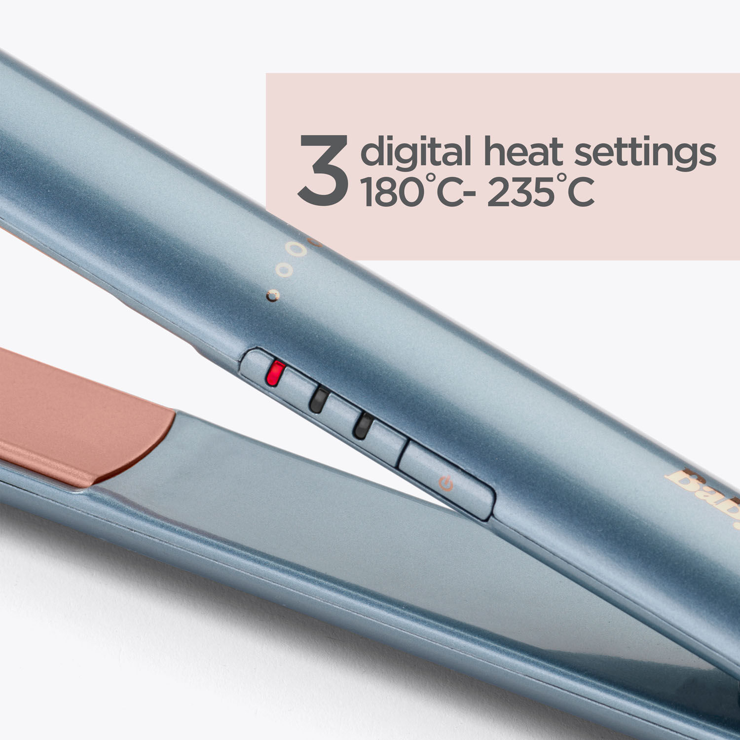3 digital heat settings 180&deg;C-235&deg;C